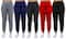 Galaxy by Harvic Women's Relaxed Fit Fleece-Lined Jogger Sweatpants 5 Pack